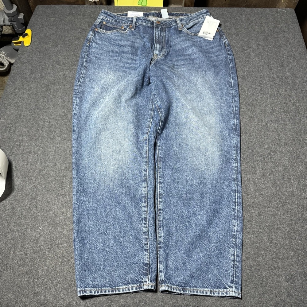 H&M NWT Curvy Fit Mom Jean Loose Fit Womens 12 Boho City Indie Trendy Casual